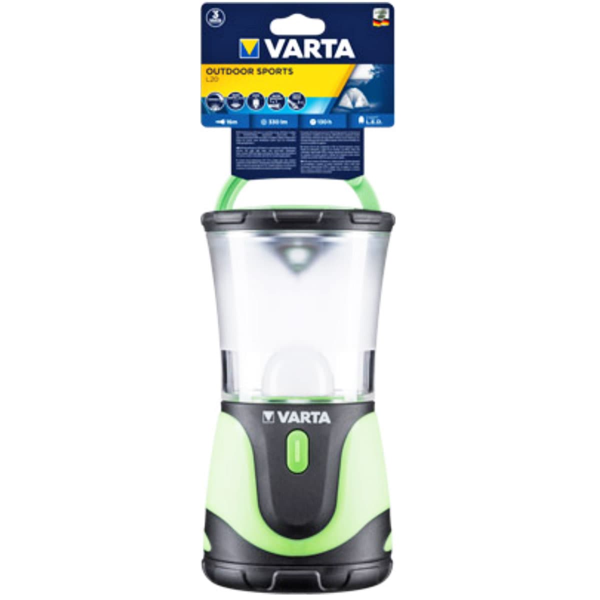 Varta LED lantern Outdoor Sports Lantern 3D vert noir
