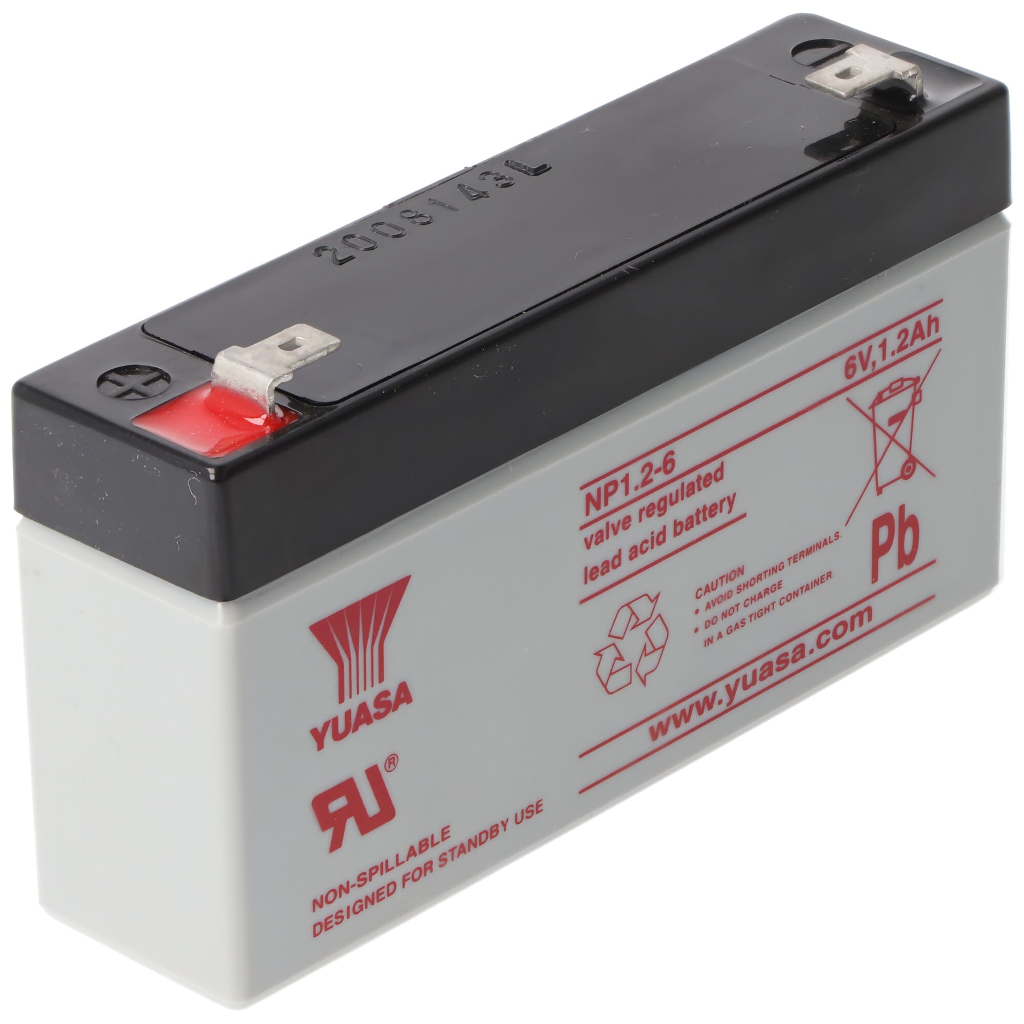 YUASA NP1.2-6 batterie PB 6.0 volt 1200mAh