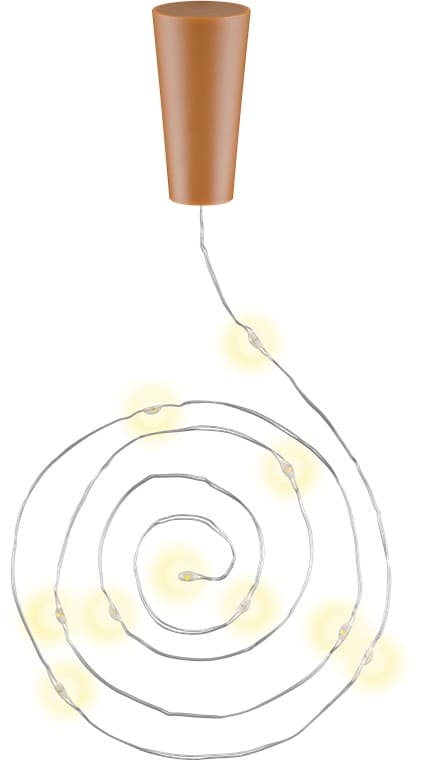 Lampes à bouteilles Goobay 10 x 10 LED - décoration lumineuse d'ambiance pour bouteilles en verre
