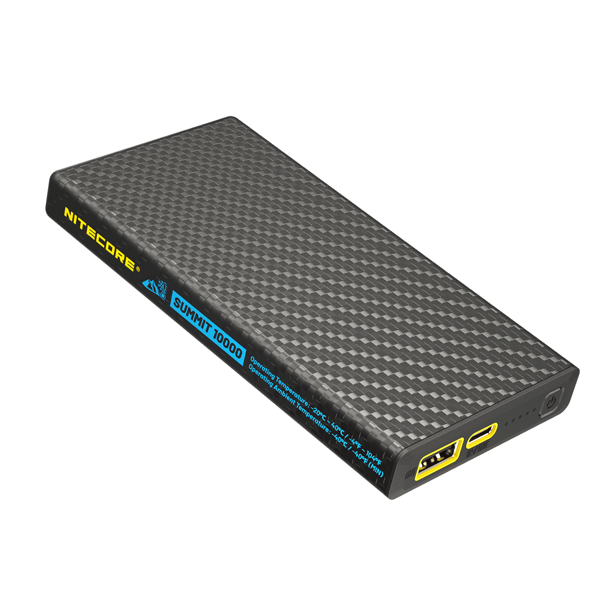 Nitecore Powerbank SUMMIT10000, capacité de 10 000 mAh, résistant au froid, peut être utilisé jusqu'à -40°C, y compris les accessoires