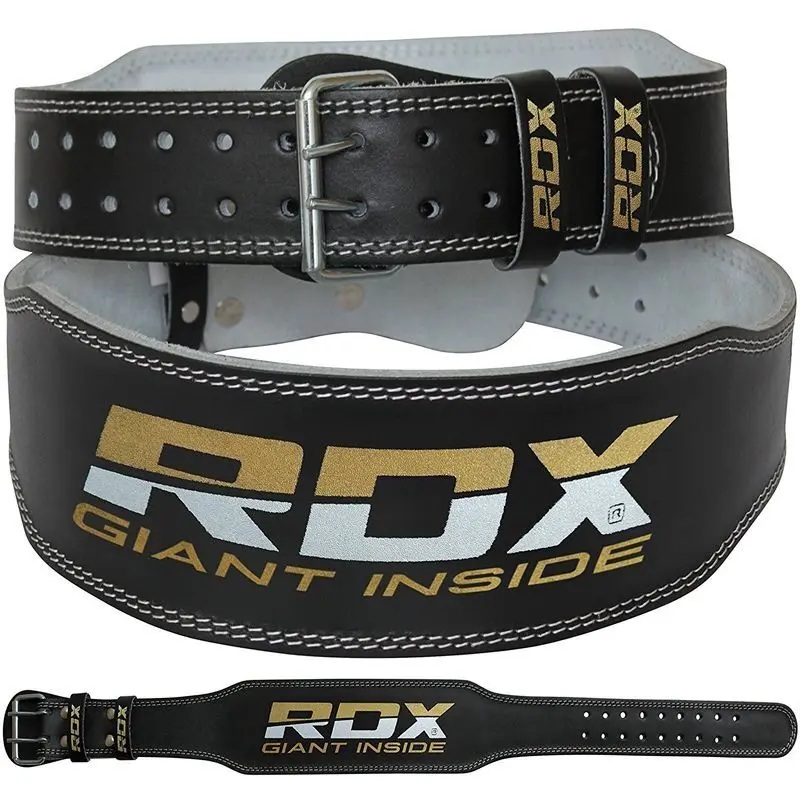 Ceinture d'haltérophilie en cuir RDX 4"