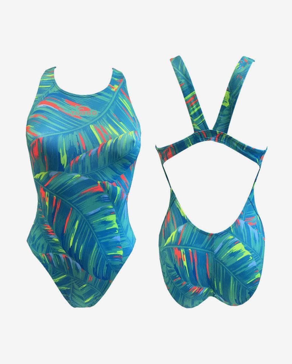 Maillot de bain Turbo Banano bretelle large vert femme - S