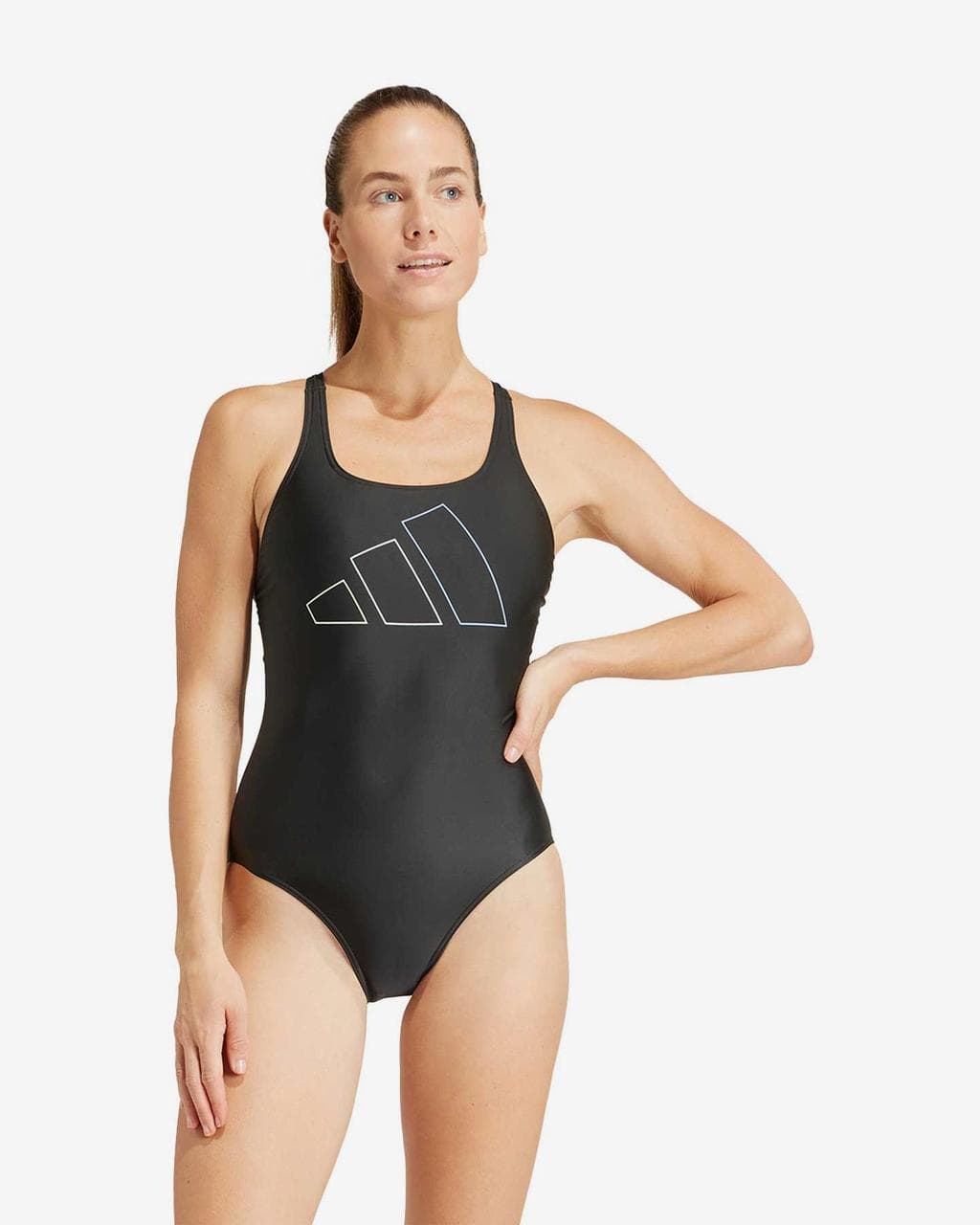 Maillot de bain adidas Big Bars noir femme - 34
