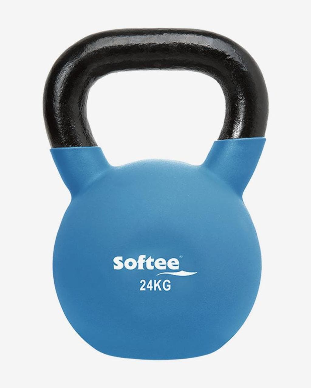 Kettlebell néoprène Softee 24 kg bleu clair