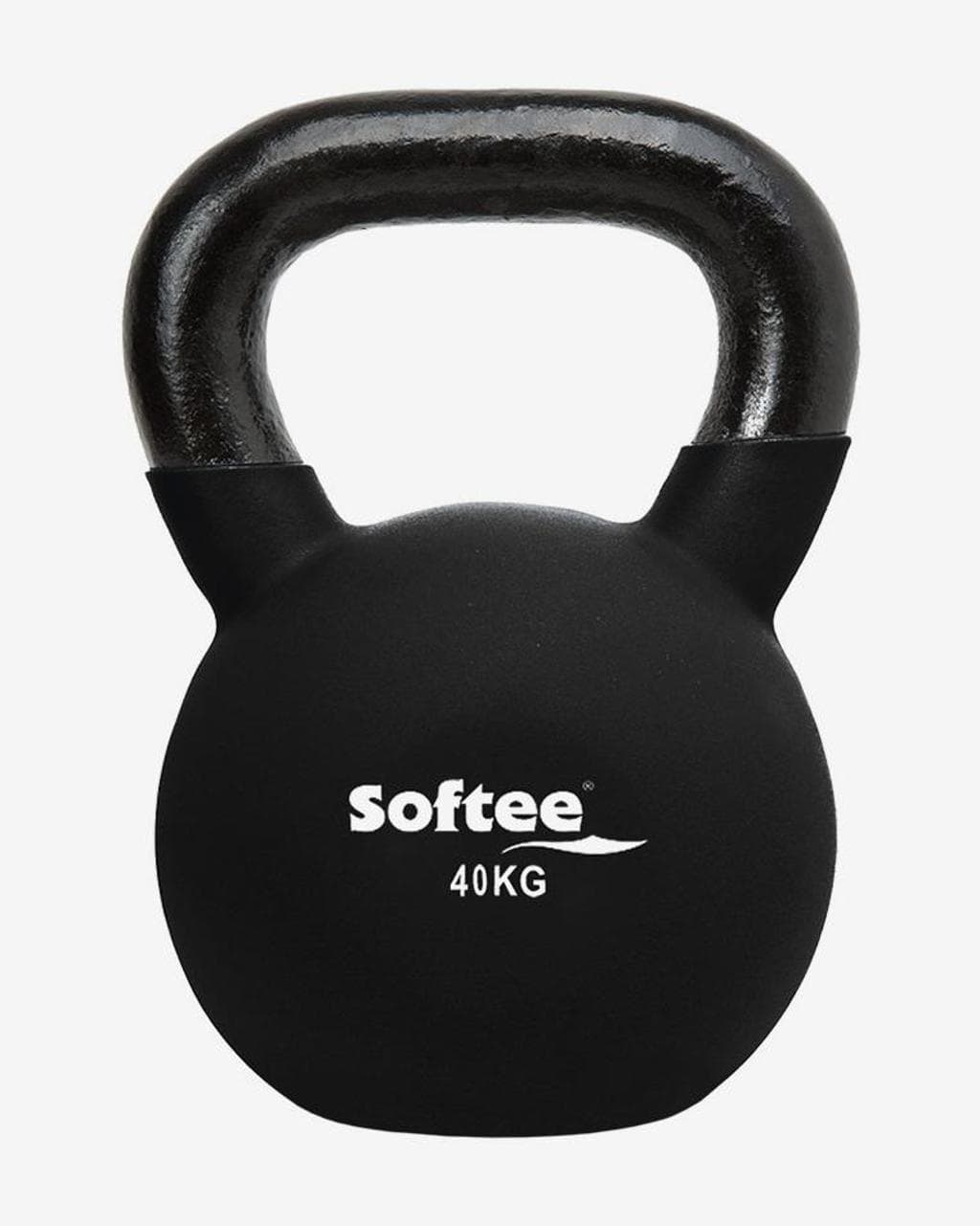 Kettlebell néoprène Softee 40 kg noir